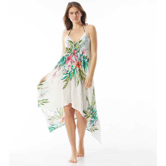 VINCE CAMUTO CONVERTIBLE Floral Tropical COVER UP DRESS - Small PACIFIC GROVE - Picture 1 of 4